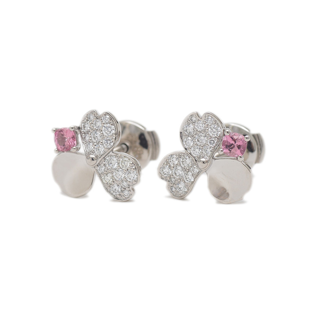 Tiffany & Co. - ティファニー ペーパーフラワー ピアス Pt950/ダイヤ/トルマリン