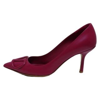 ヴァレンティノガラヴァーニ(valentino garavani)のVALENTINOGARAVANI(バレンチノガラバーニ) パンプス 35 レディース - レッド レザー(ハイヒール/パンプス)