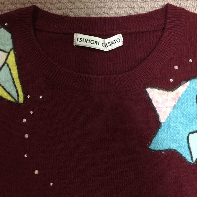 TSUMORI CHISATO(ツモリチサト)の★TSUMORI CHISATO★新品★〔3Dパラダイスモチーフ〕ニット！ レディースのトップス(ニット/セーター)の商品写真