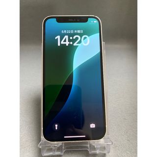 アイフォーン(iPhone)の美品中古 国内版 SIMフリー iPhone12 mini 64GB ホワイト色(スマートフォン本体)