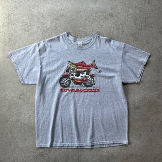 ギルダン(GILDAN)の00s レイトロール アートtシャツ グレー XL ジョーク(Tシャツ/カットソー(半袖/袖なし))