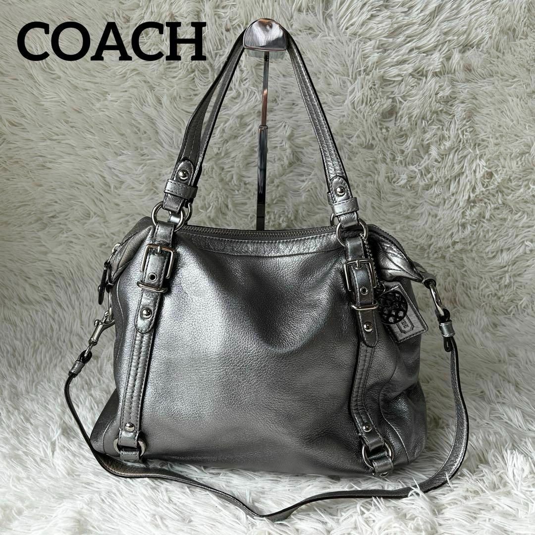 COACH - ◎y2k◎ COACH Hund Bag 2way Silver