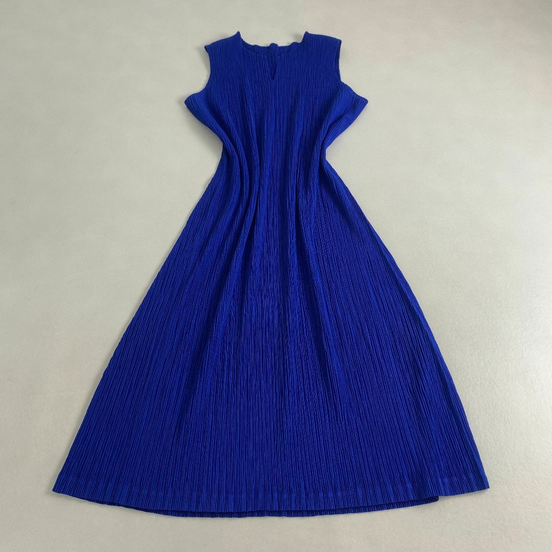 ISSEY MIYAKE(イッセイミヤケ)のイッセイミヤケ　ワンピース　ISSEY MIYAKE プリーツ ロングワンピース レディースのワンピース(ロングワンピース/マキシワンピース)の商品写真