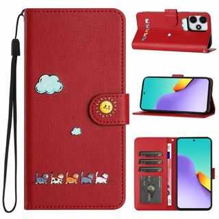 【新着商品】CASAFUNY Xiaomi Redmi 12 5G ケース 手帳(その他)