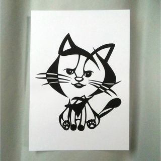 【切り絵】原画　B5サイズ　cat1(アート/写真)