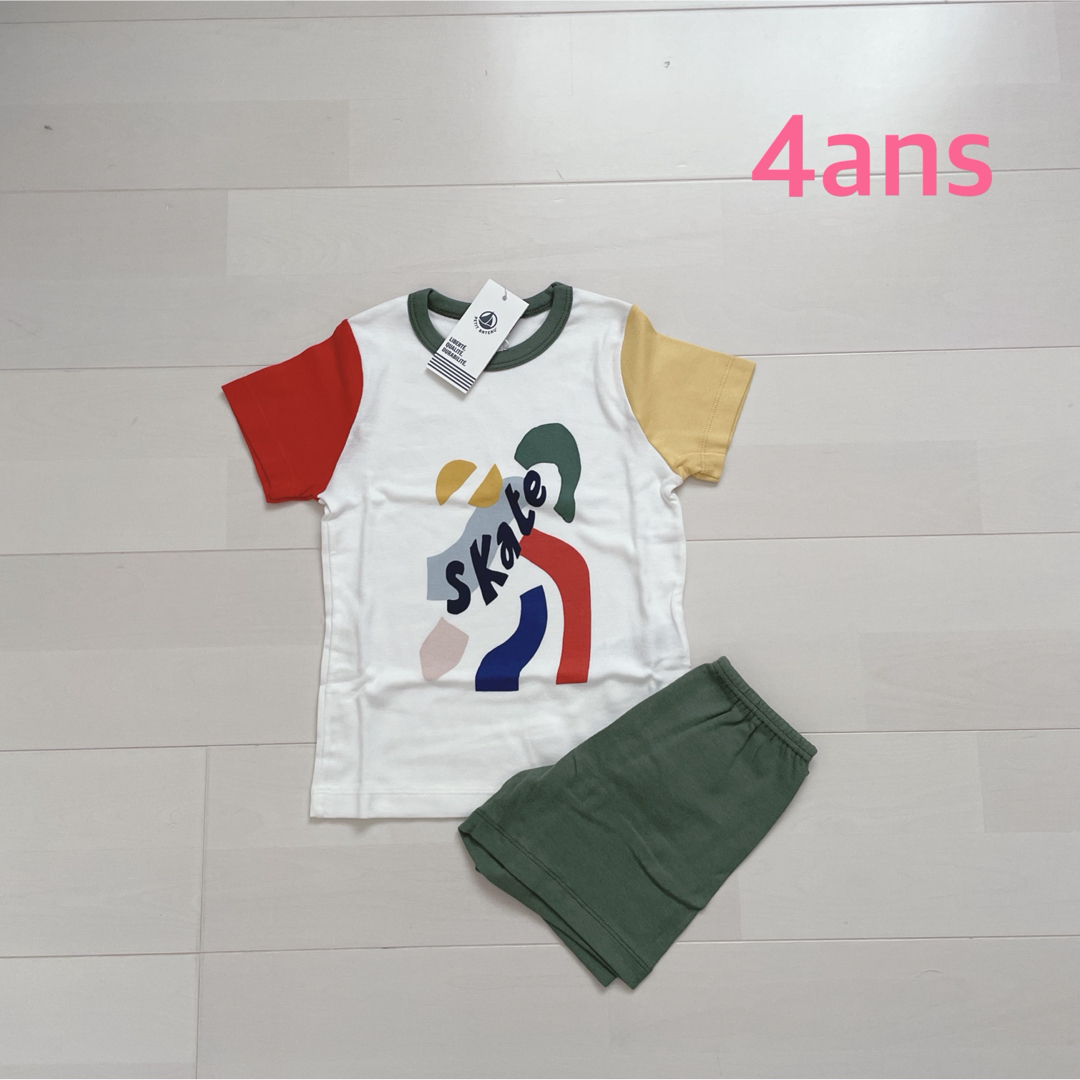 PETIT BATEAU - プチバトー 半袖パジャマ 4ansの通販 by fu PETIT BATEAU - プチバトー 半袖パジャマ 4ansの通販 by fu