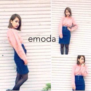 エモダ(EMODA)のEMODA今季デニムHW/SK(ひざ丈スカート)