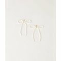 【OFF WHITE】【FREE】リボン FKPL ピアス
