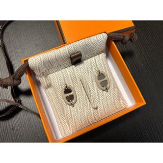 エルメス(HERMES)の【新品未使用】エルメス ミニマイヨン マロングラッセ ピアス HERMES(ピアス)