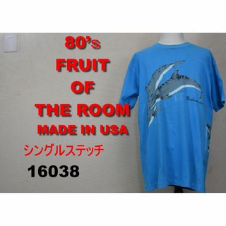 80’ｓイルカ Tシャツ USA製 シングルステッチ 綿100％ 15886 