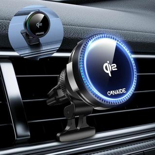 車載ワイヤレス充電器【2025新登場 冷却ファン付き】Qi2 15W充電 スマホ(その他)