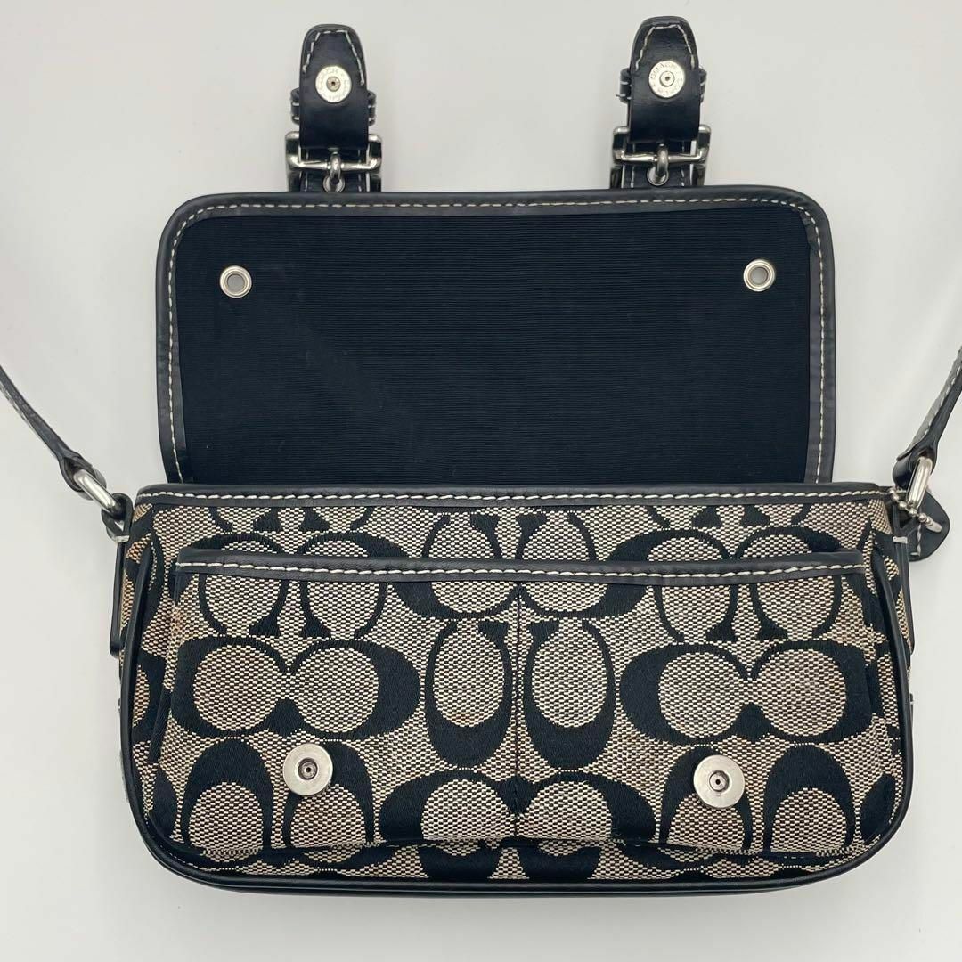 【2025年製 新品】 - COACH 良品✨人気 キャンバス×レザー ショルダーバッグ コーチ バッグ