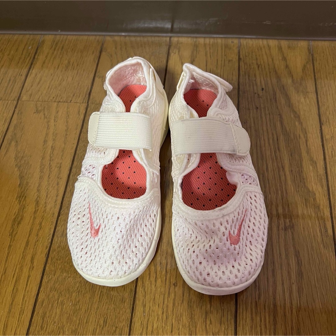 NIKE - Nike リフト 10C ホワイト/ピンク 16cm エアリフト NIKE - Nike リフト 10C ホワイト/ピンク 16cm エアリフト