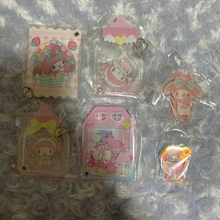 マイメロディ　アクリルチャーム　アクリルキーホルダー　セット　まとめて　マイメロ