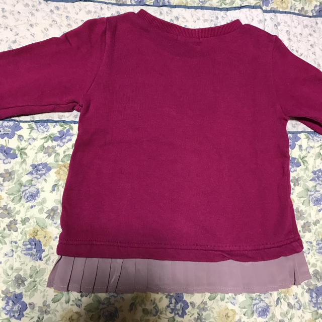 hakka kids(ハッカキッズ)の美品♡ハッカキッズhakkakidsのフリルカットソー100 キッズ/ベビー/マタニティのキッズ服女の子用(90cm~)(Tシャツ/カットソー)の商品写真