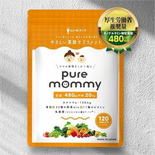厚生労働省推奨の葉酸480μg配合 ピュアマミー 葉酸 × 妊活 サプリメント(その他)