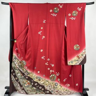 振袖 身丈167.5cm 裄丈68cm 正絹 秀品 【中古】(着物)