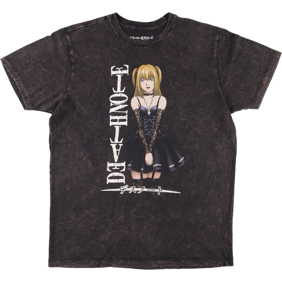 古着 DEATH NOTE デスノート 弥 海砂 ミサミサ アニメ キャラクタープリントTシャツ メンズXL相当 /eaa551285