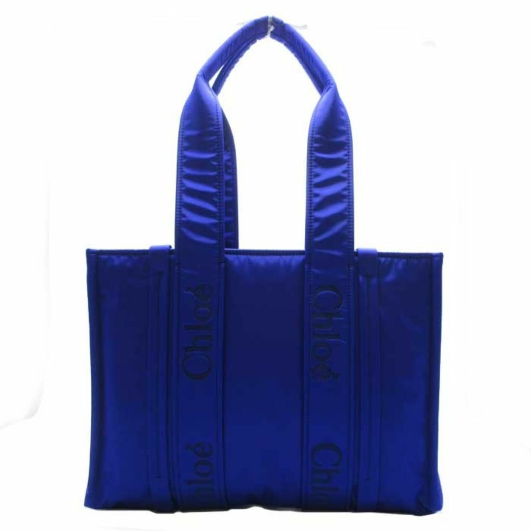 Chloe(クロエ)の【新品】クロエ バッグ トートバッグ Chloe ウッディ ミディアム トート 肩掛け A4対応 CHC23WA383L41 48H (インテンスインディゴ) レディース アウトレット レディースのバッグ(トートバッグ)の商品写真