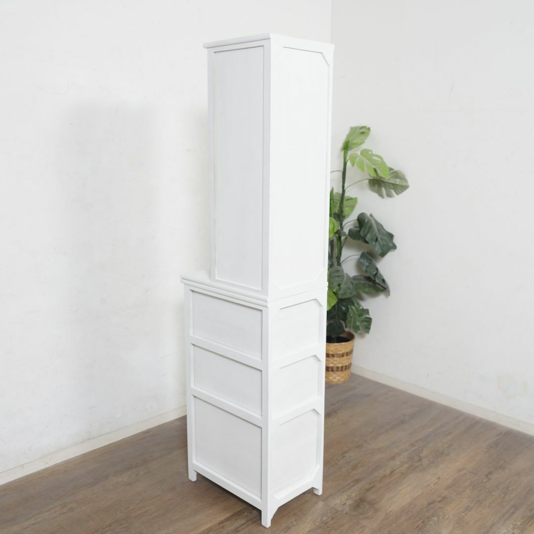 新品】スリムラック アンティーク加工 すきま収納 アウトレット