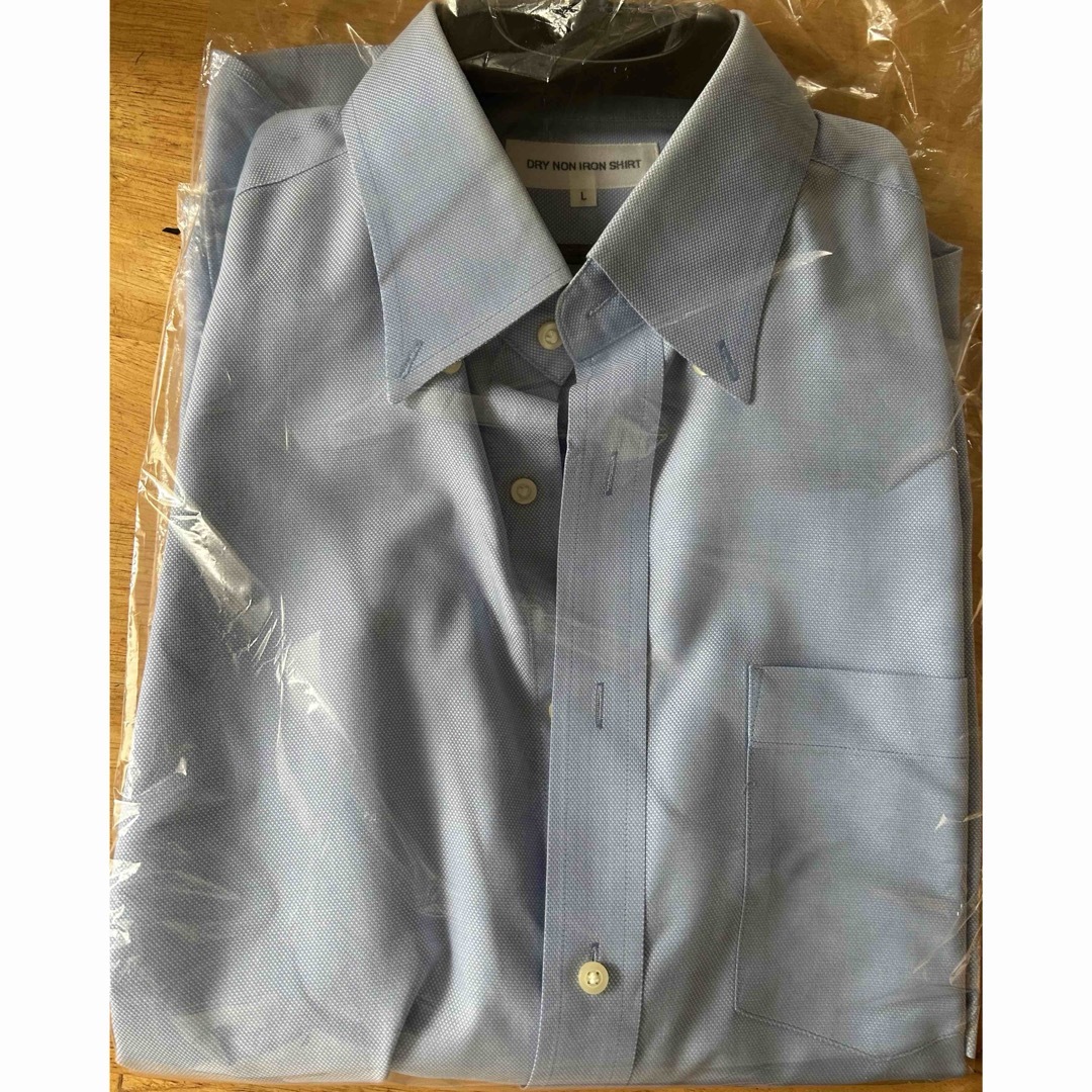 UNIQLO(ユニクロ)の匿名便 送料込 ユニクロ ドライノンアイロンシャツ L メンズのトップス(シャツ)の商品写真