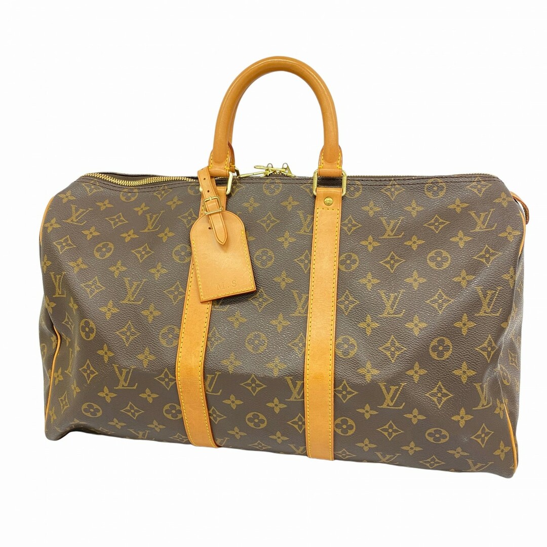 LOUIS VUITTON - 【5ed4451】ルイヴィトン ボストンバッグ モノグラム キーポル45 M41428 ブラウン【中古】メンズ レディース ユニセックス