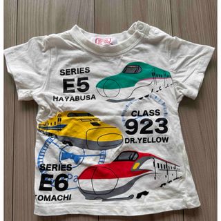 中古　 新幹線デザイン Tシャツ 80cm(Ｔシャツ)