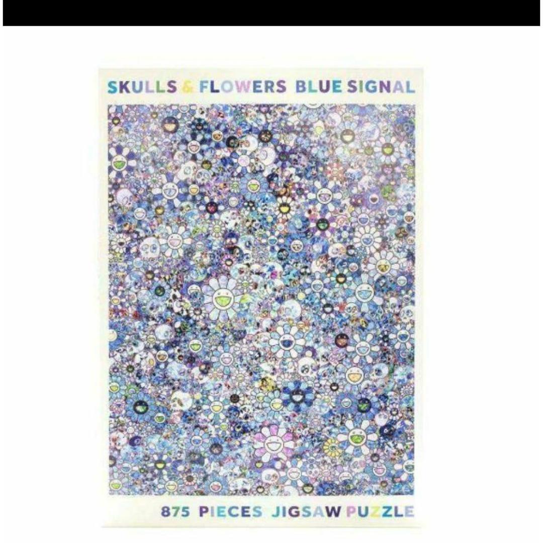村上隆 ジグソーパズル SKULLS & FLOWERS BLUE エンタメ/ホビーの美術品/アンティーク(その他)の商品写真