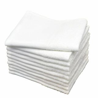 【数量限定】[19inch] フェイスタオル 10枚 白 160匁 吸水力 速乾(タオル/バス用品)