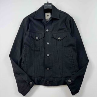 ピーティーゼロウーノ(PT01)のピーティートリノ ブラック デニム ジャケット ストレッチ Gジャン ブルゾン (Gジャン/デニムジャケット)