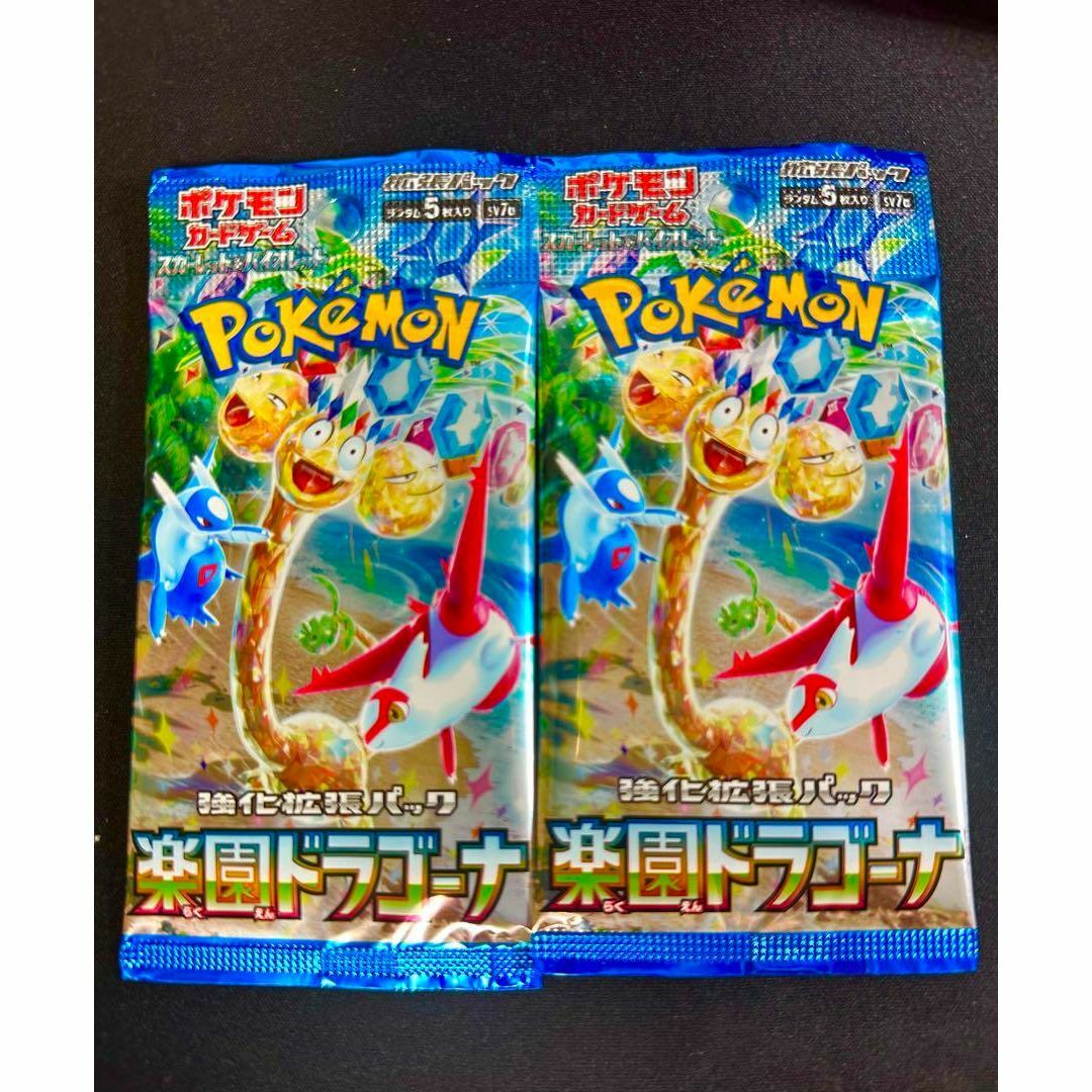 ポケモンカードゲーム 楽園ドラゴーナ 2パック エンタメ/ホビーのトレーディングカード(Box/デッキ/パック)の商品写真