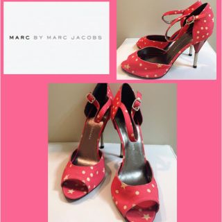 マークバイマークジェイコブス(MARC BY MARC JACOBS)のマークジェイコブス♡レッド ポップスター ストラップ サンダル♡(サンダル)