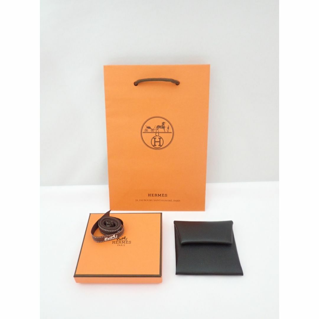 HERMES - エルメス バスティア ブラック 黒 エプソン W刻印 新品本物 コインケース