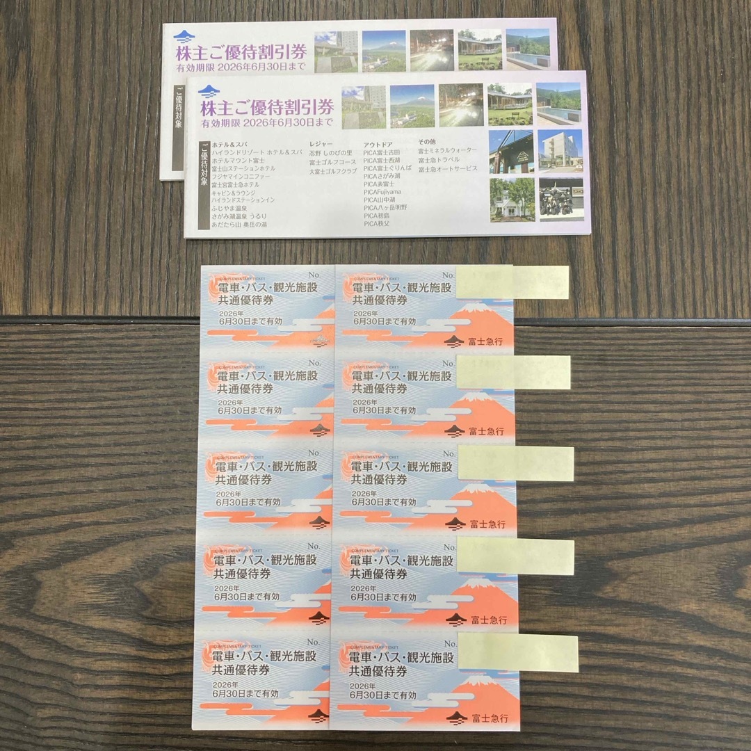 富士急行 株主優待券 チケットの施設利用券(遊園地/テーマパーク)の商品写真