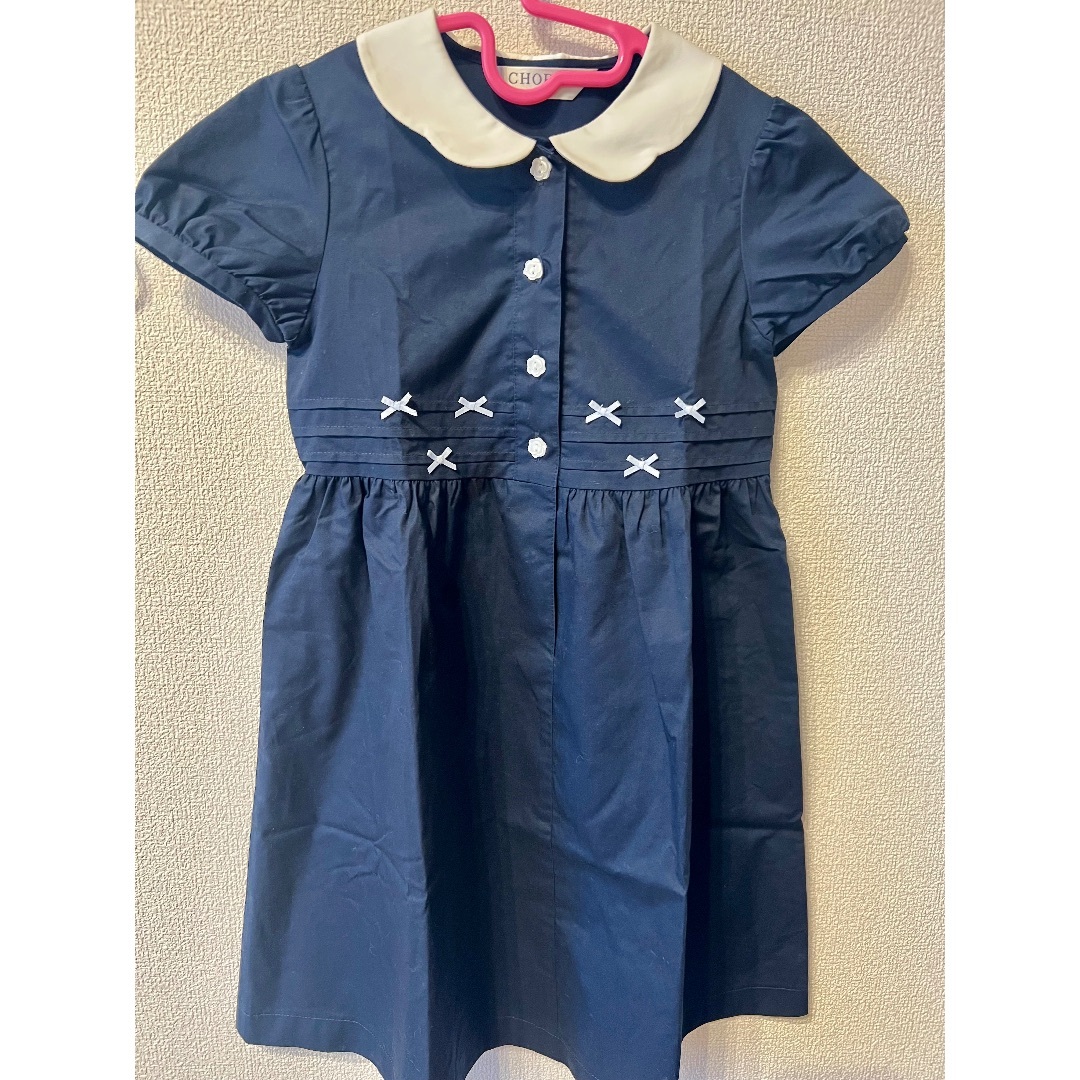 CHOPIN(ショパン)のCHOPIN ネイビーワンピース　130 美品 キッズ/ベビー/マタニティのキッズ服女の子用(90cm~)(ワンピース)の商品写真