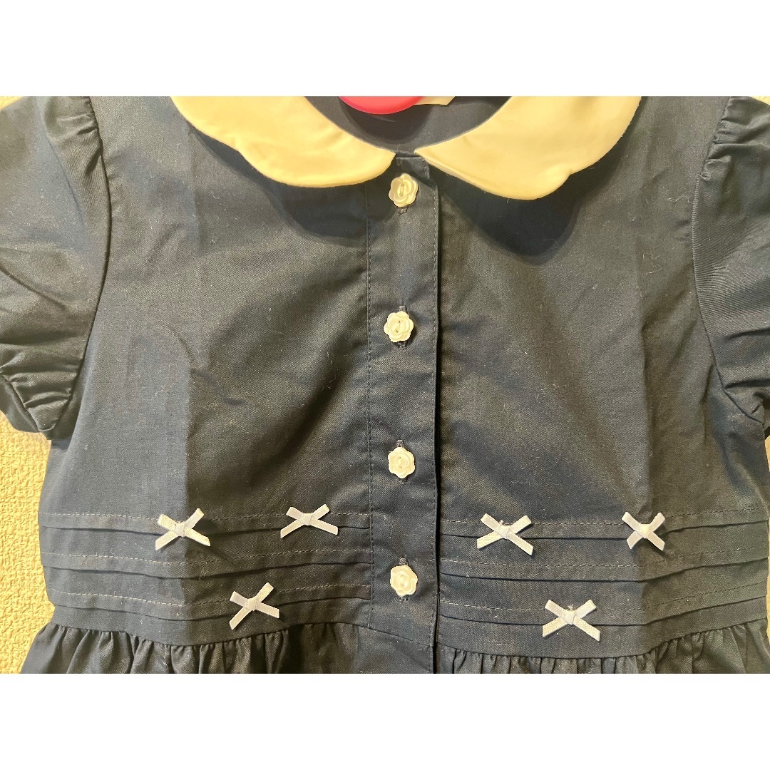 CHOPIN(ショパン)のCHOPIN ネイビーワンピース　130 美品 キッズ/ベビー/マタニティのキッズ服女の子用(90cm~)(ワンピース)の商品写真