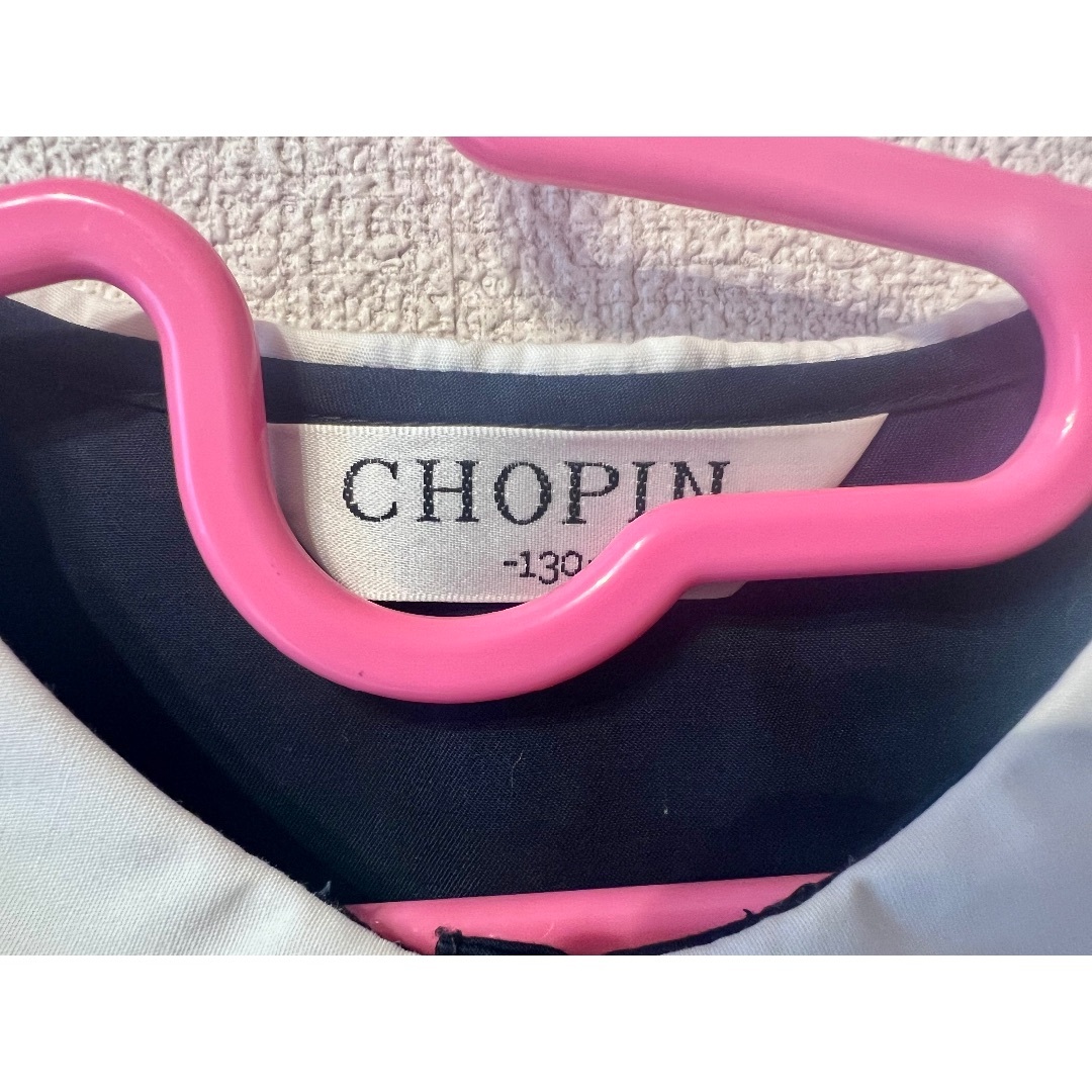 CHOPIN(ショパン)のCHOPIN ネイビーワンピース　130 美品 キッズ/ベビー/マタニティのキッズ服女の子用(90cm~)(ワンピース)の商品写真