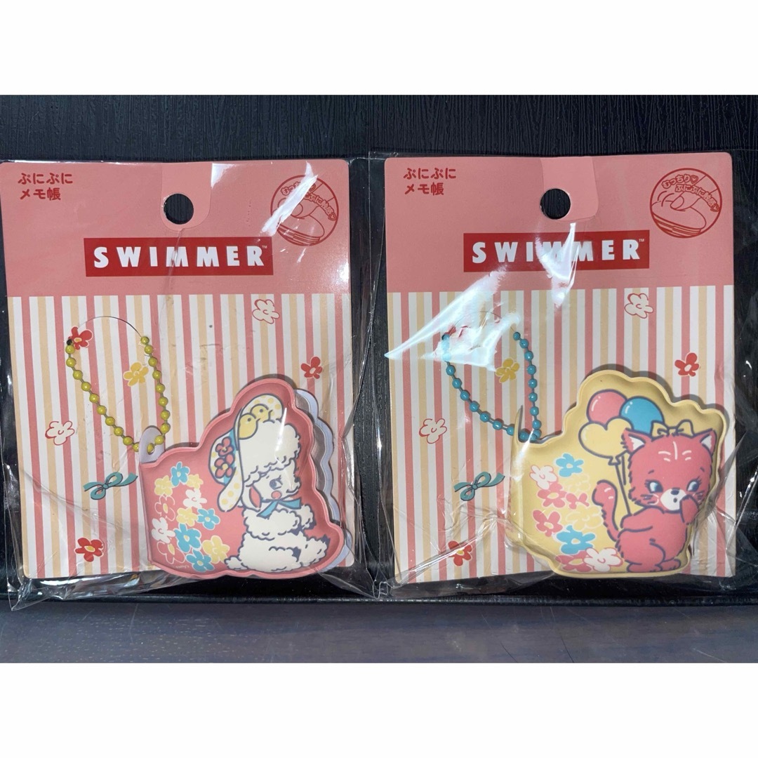 SWIMMER(スイマー)のSWIMMER ぷにぷにメモ帳 2種類 インテリア/住まい/日用品の文房具(ノート/メモ帳/ふせん)の商品写真