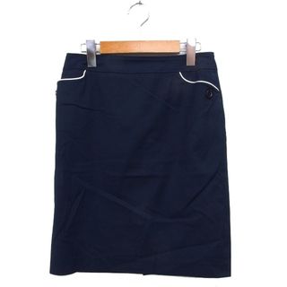 アールユー(RU)のマルイ アールユー PLAIN タイト スカート ひざ丈 スリット コットン混 (ひざ丈スカート)