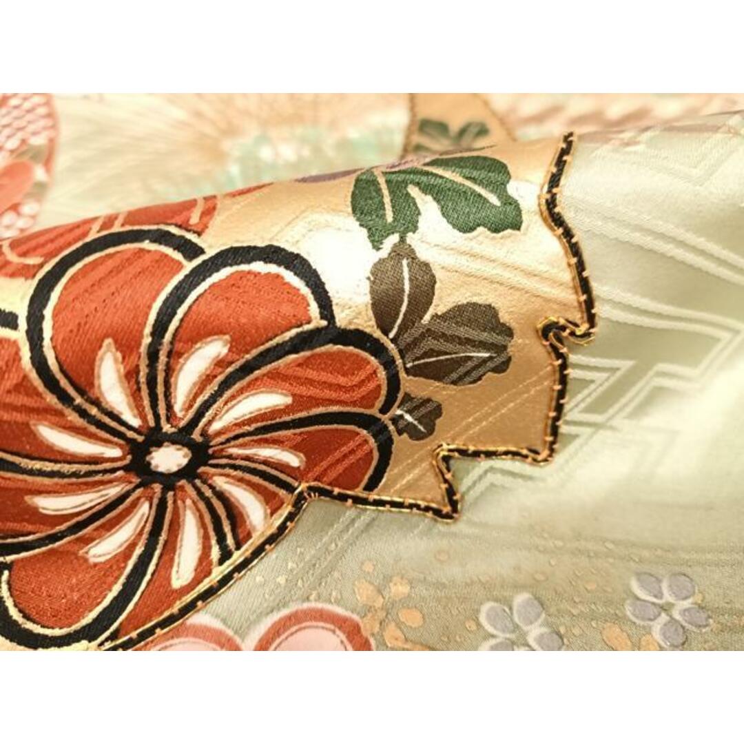 平和屋着物□豪華振袖 駒刺繍 飛鶴花文 暈し染め 金彩 正絹 逸品 平和屋着物□豪華振袖 駒刺繍 飛鶴花文 暈し染め 金彩 正絹 逸品