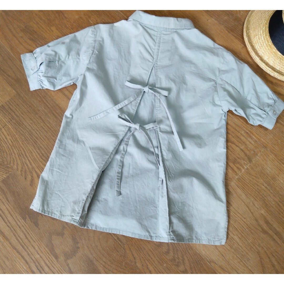 futafuta(フタフタ)の【 美品 】　futafuta　ブラッククローゼット　タックブラウス キッズ/ベビー/マタニティのキッズ服女の子用(90cm~)(Tシャツ/カットソー)の商品写真