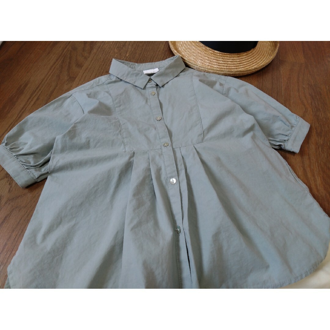 futafuta(フタフタ)の【 美品 】　futafuta　ブラッククローゼット　タックブラウス キッズ/ベビー/マタニティのキッズ服女の子用(90cm~)(Tシャツ/カットソー)の商品写真
