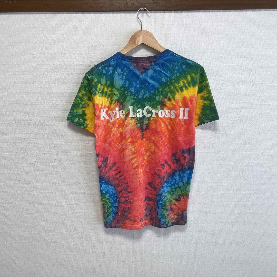 Hanes(ヘインズ)のHanes　Tシャツ　S　タイダイ柄　オレンジ　プリント　コットン　USA古着 メンズのトップス(Tシャツ/カットソー(半袖/袖なし))の商品写真