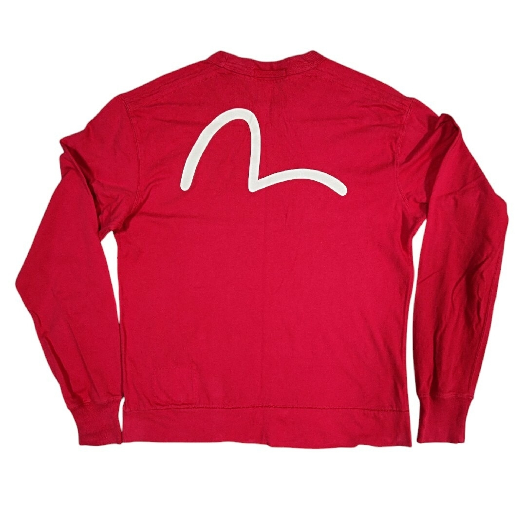 EVISU(エヴィスジーンズ)のエヴィス 長袖Tシャツ EVISU 40サイズ 戎 EVISUMAN レッド メンズのトップス(Tシャツ/カットソー(七分/長袖))の商品写真