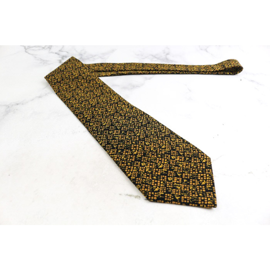 Brioni(ブリオーニ)のブリオーニ ブランド ネクタイ チェック柄 小紋柄 格子柄 シルク イタリア製 PO メンズ ブラック Brioni メンズのファッション小物(ネクタイ)の商品写真