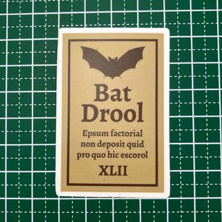 防水ステッカー　魔法のポーション　薬瓶　ラベル　コウモリ　英語(ステッカー)