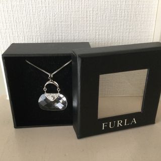 フルラ(FURLA)のFURLA ネックレス　バッグ型　クリア 未使用(ネックレス)