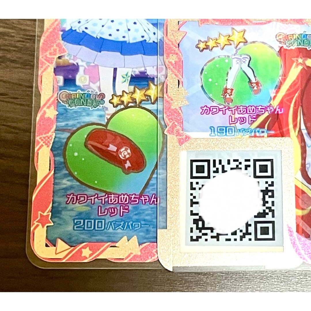 T-ARTS(タカラトミーアーツ)のアイプリバース カワイイあめちゃんレッド アクセ シューズ エンタメ/ホビーのアニメグッズ(カード)の商品写真