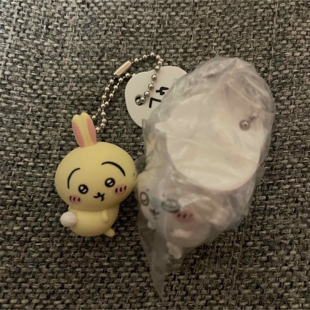 ちいかわ(チイカワ)のちいかわ モモンガ うさぎ セリフ付きキーホルダー エンタメ/ホビーのおもちゃ/ぬいぐるみ(キャラクターグッズ)の商品写真