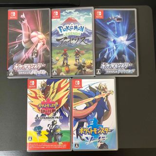 ニンテンドースイッチ(Nintendo Switch)のポケモンSwitchソフトまとめ売り(携帯用ゲームソフト)